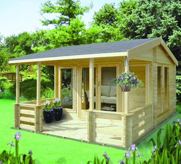 Shire Guisborough 13Gx12 Log Cabin (34mm - 70mm Logs)