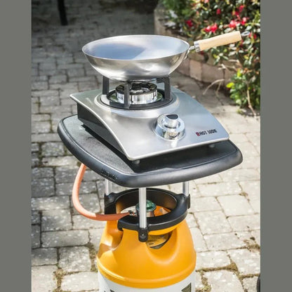 HOT WOK Silver Line 4.5 kW Gas Stove – Exclusive Wok Burner for Indoor & Outdoor Cooking