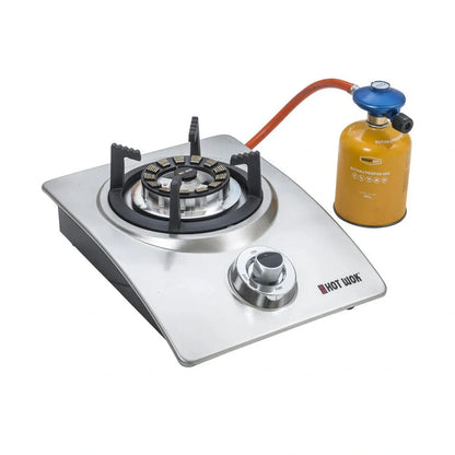 HOT WOK Silver Line 4.5 kW Gas Stove – Exclusive Wok Burner for Indoor & Outdoor Cooking