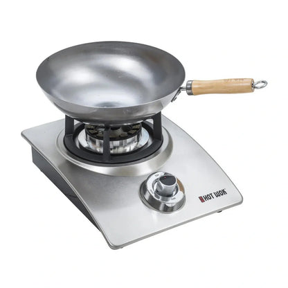 HOT WOK Silver Line 4.5 kW Gas Stove – Exclusive Wok Burner for Indoor & Outdoor Cooking