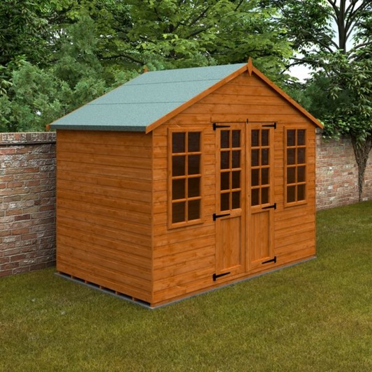 10x8w Full Pane Summerhouse (inc Side Windows)