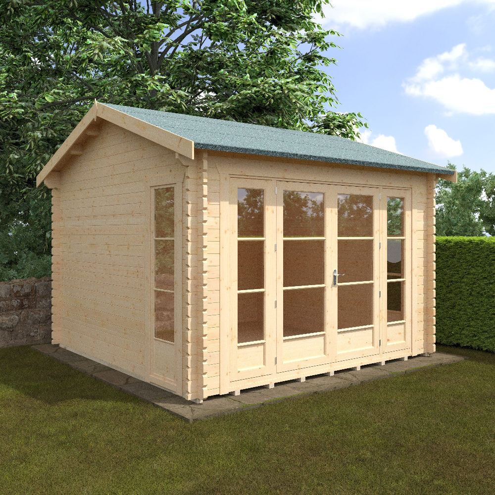 12x12 Bamber 44mm Log Cabin