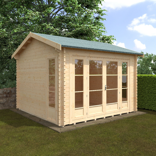 12x12 Bamber 44mm Log Cabin