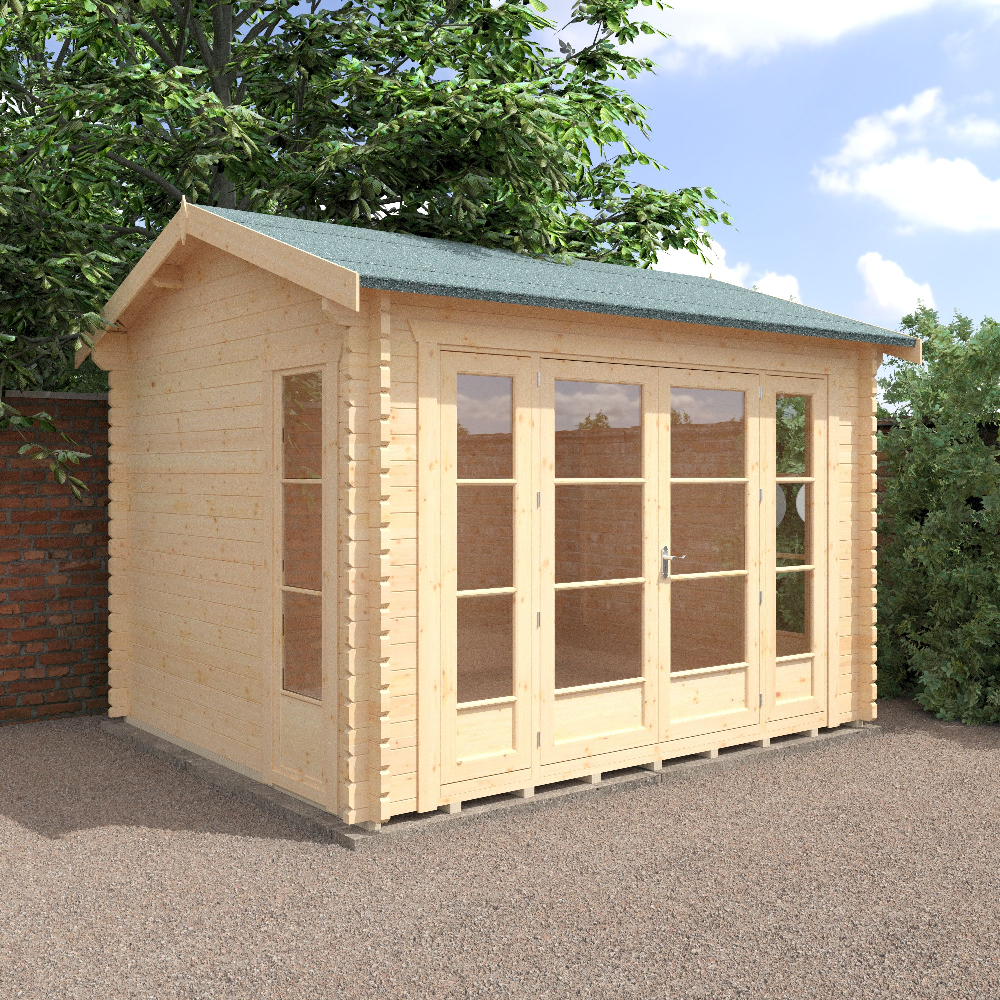 12x10 Bamber 44mm Log Cabin