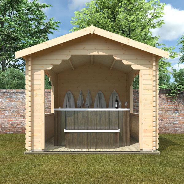 12x10 Stowe 44mm Log Cabin