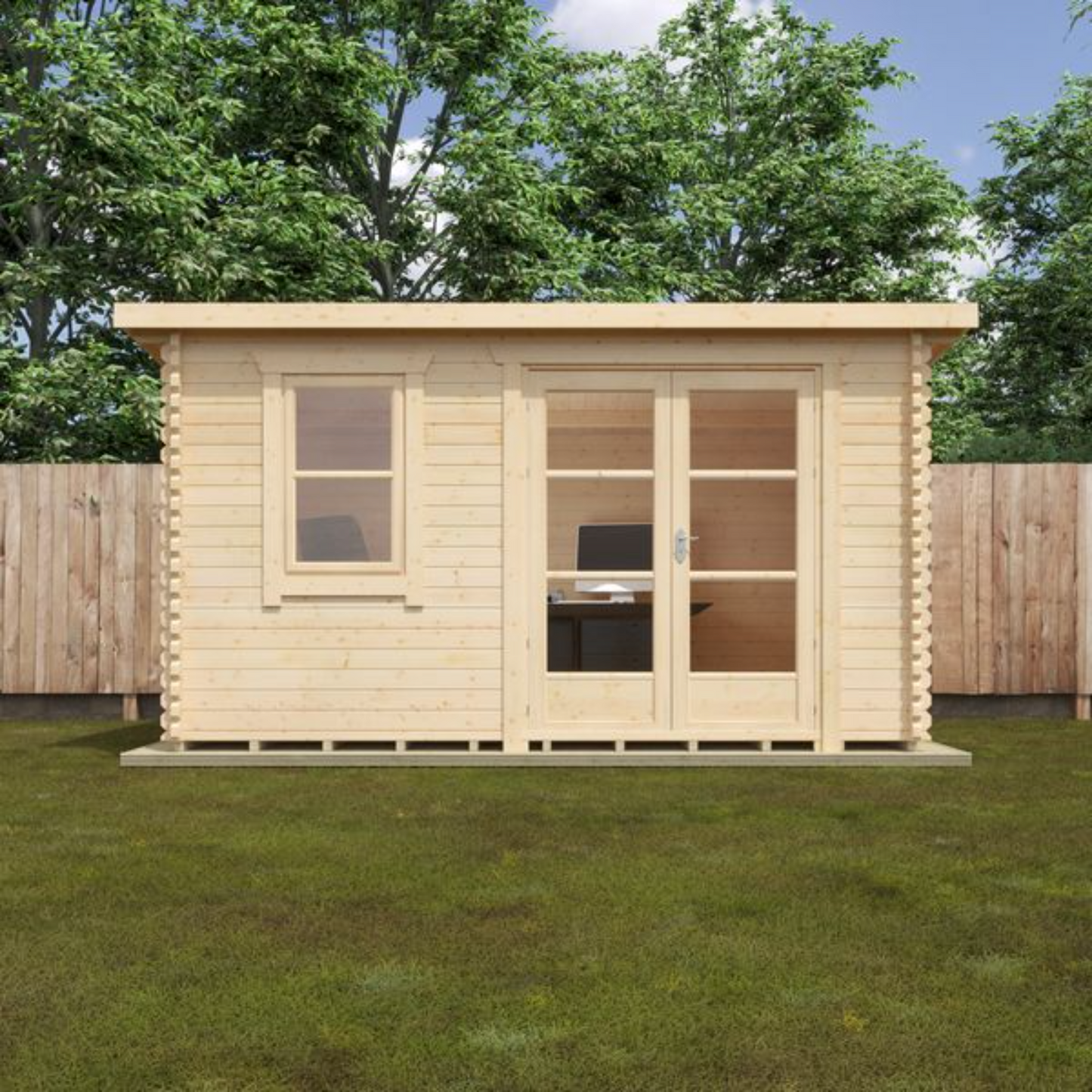 14x10 Belton 44mm Log Cabin