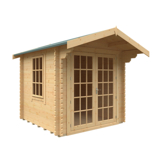 8x8 Lotherton 28mm Log Cabin