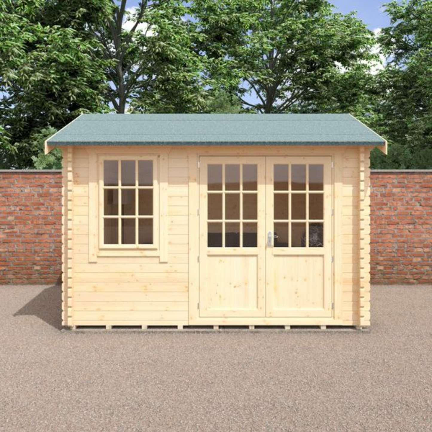 12x10 Henley 44mm Log Cabin