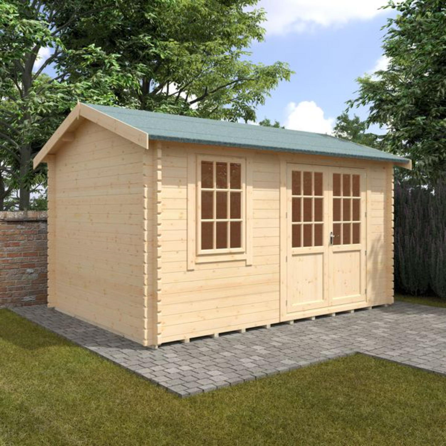 14x10 Henley 28mm Log Cabin