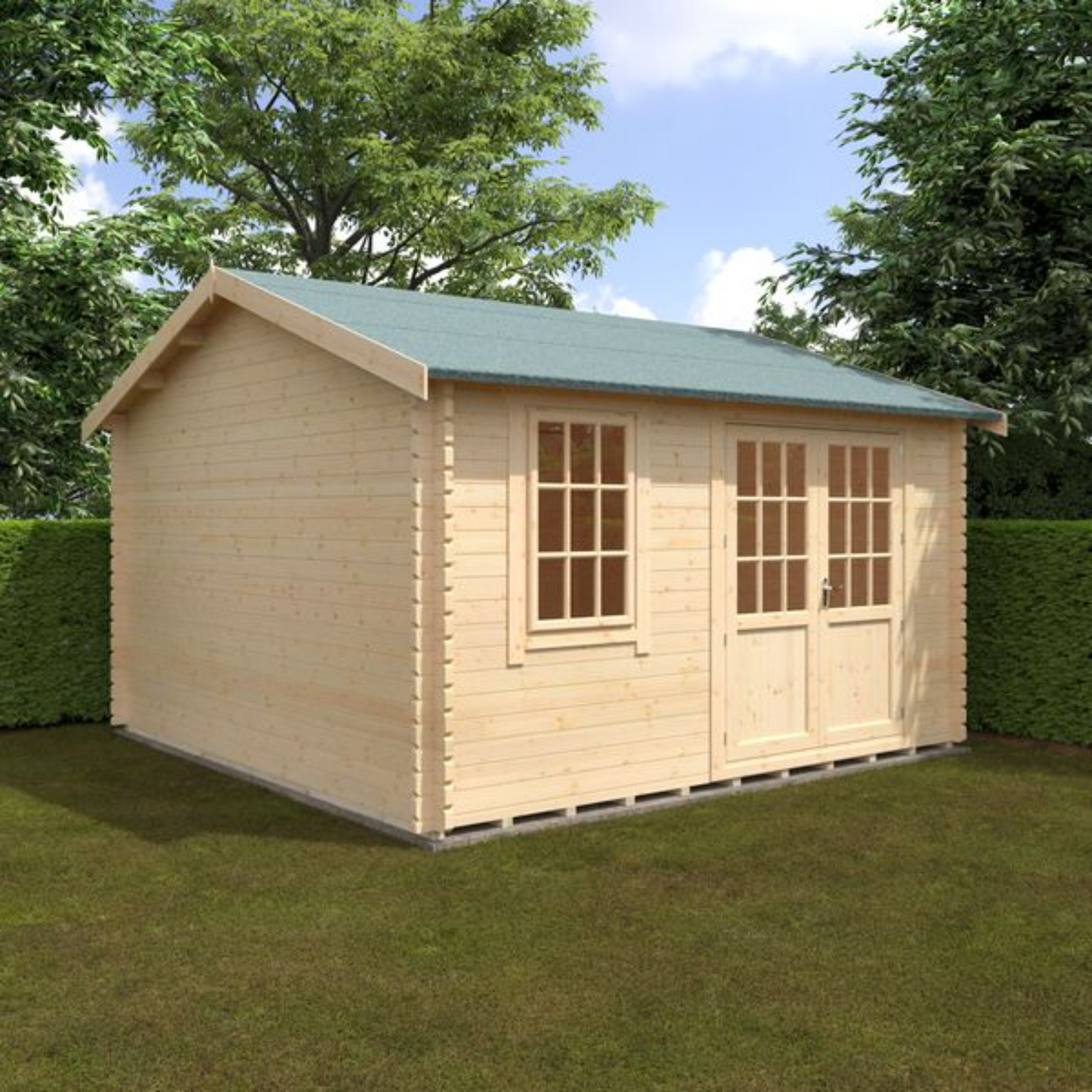 14x14 Henley 44mm Log Cabin