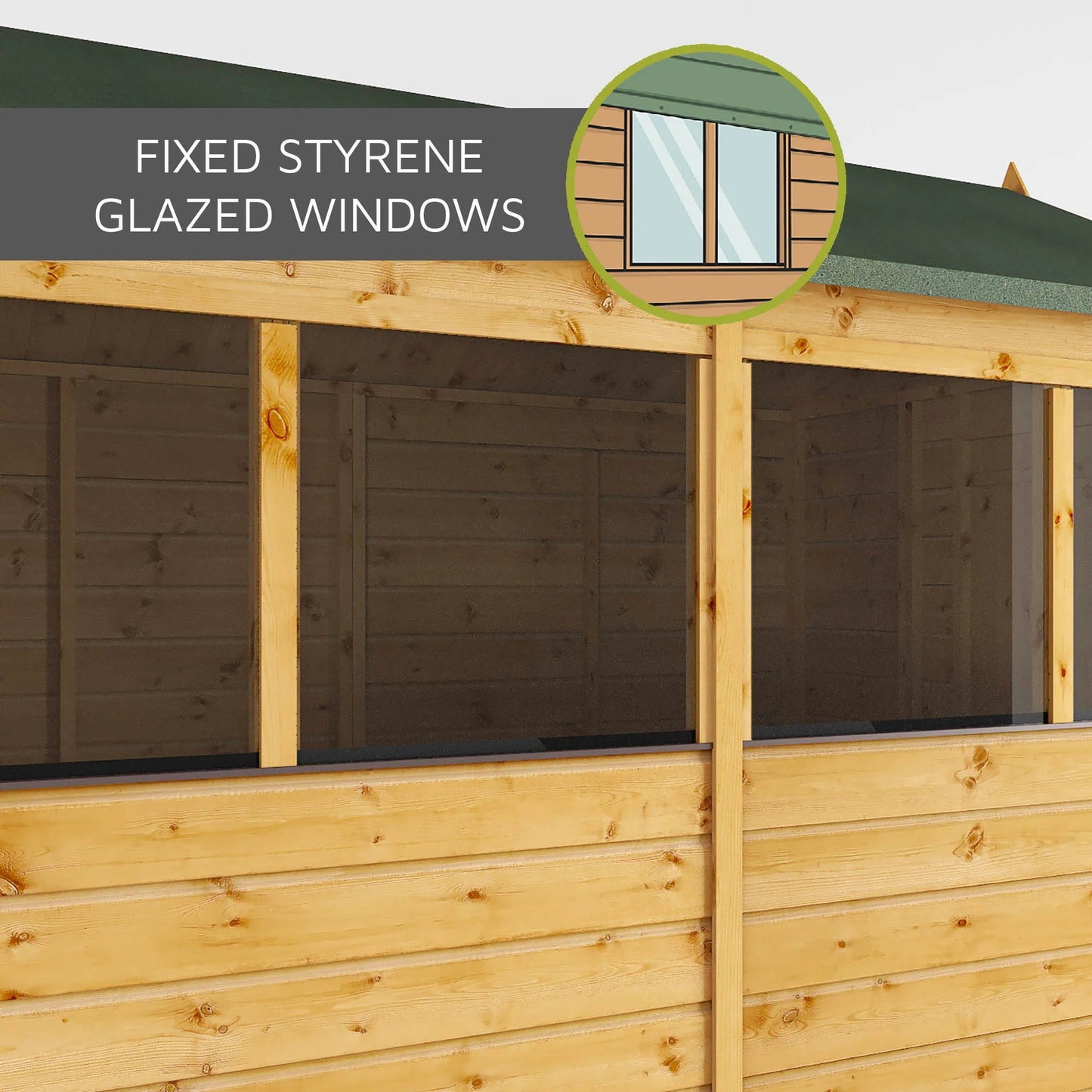 Mercia 7x5 Modular Shiplap Apex