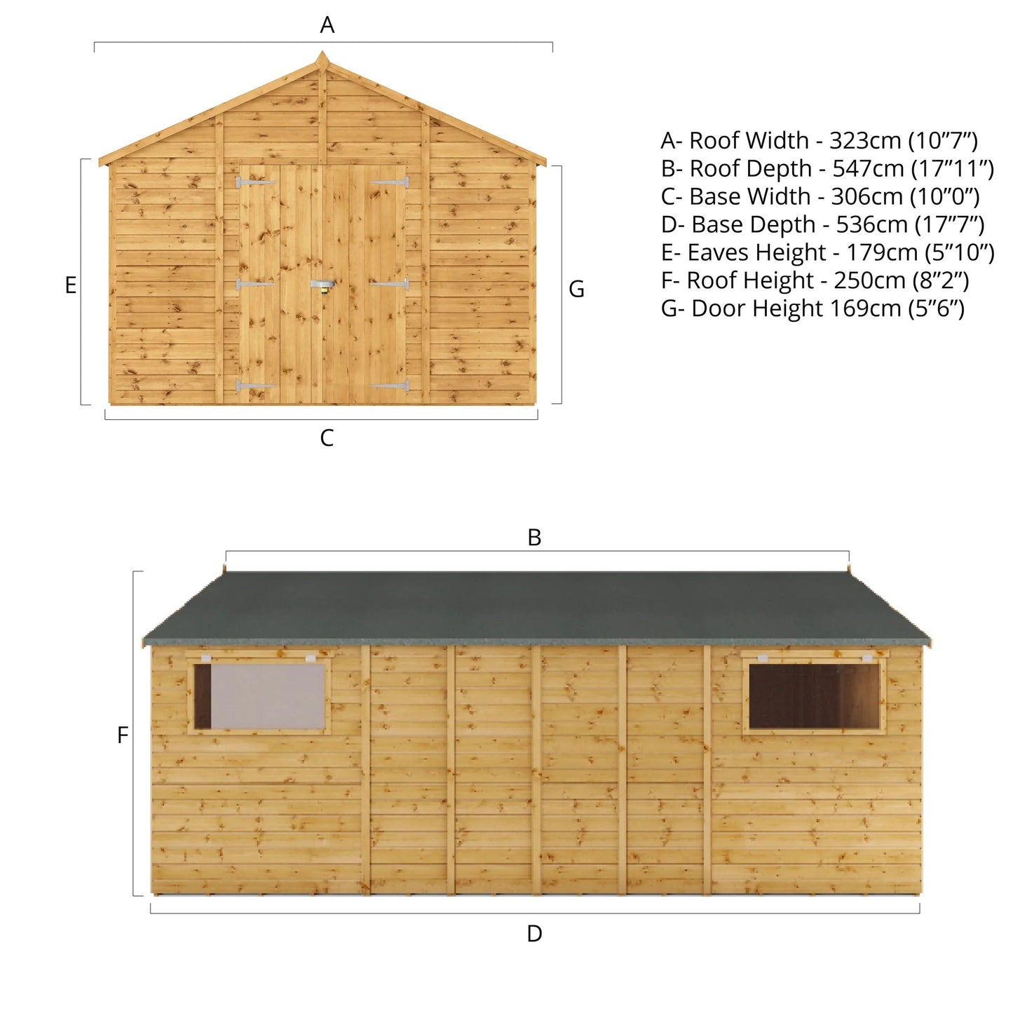 Mercia 18x10 Premium Shiplap Apex Workshop