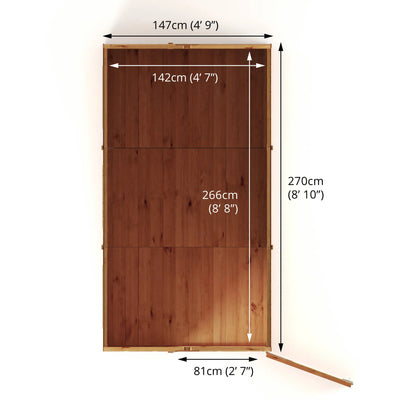 Mercia 9x5 Modular Shiplap Apex