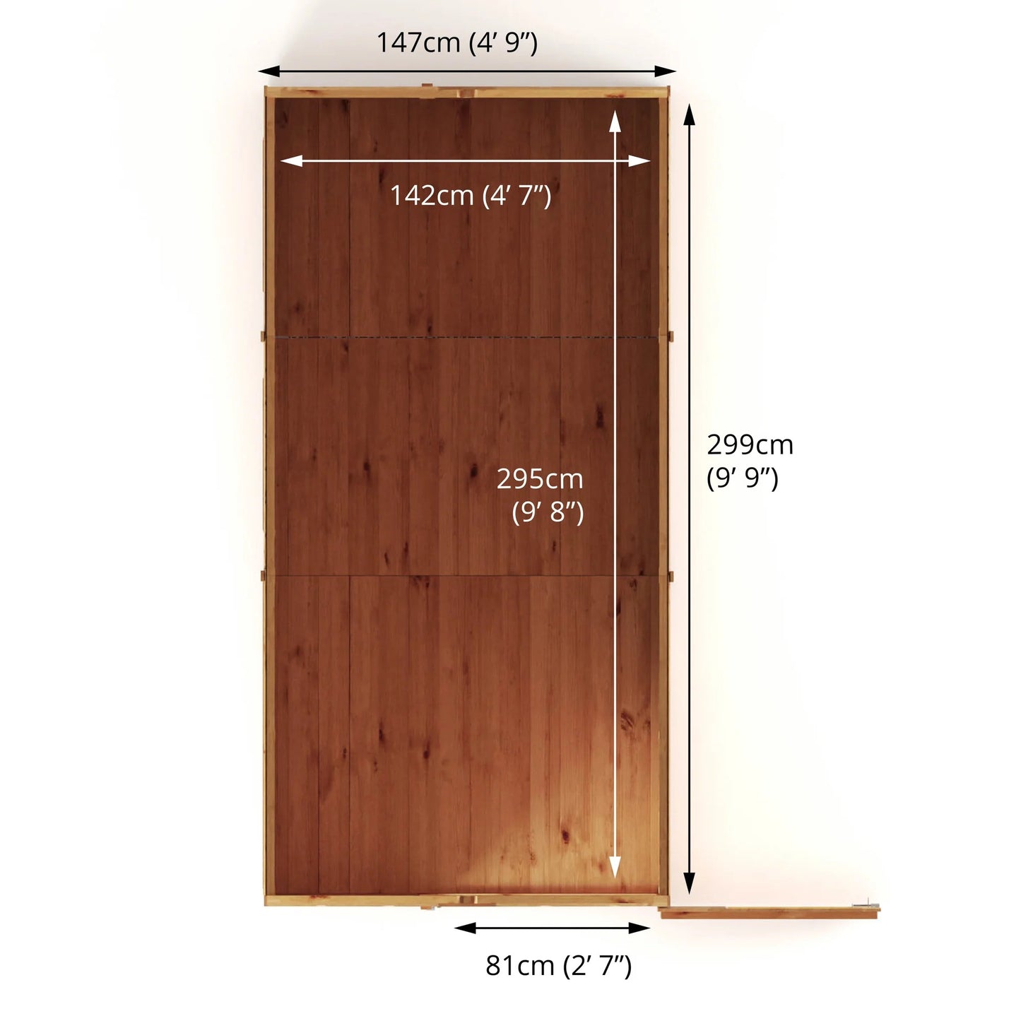 Mercia 10x5 Modular Shiplap Apex - Windowless