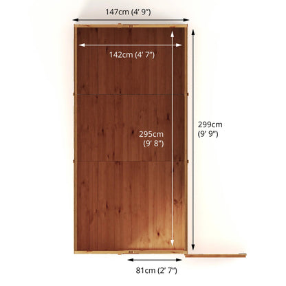Mercia 10x5 Modular Shiplap Apex - Windowless