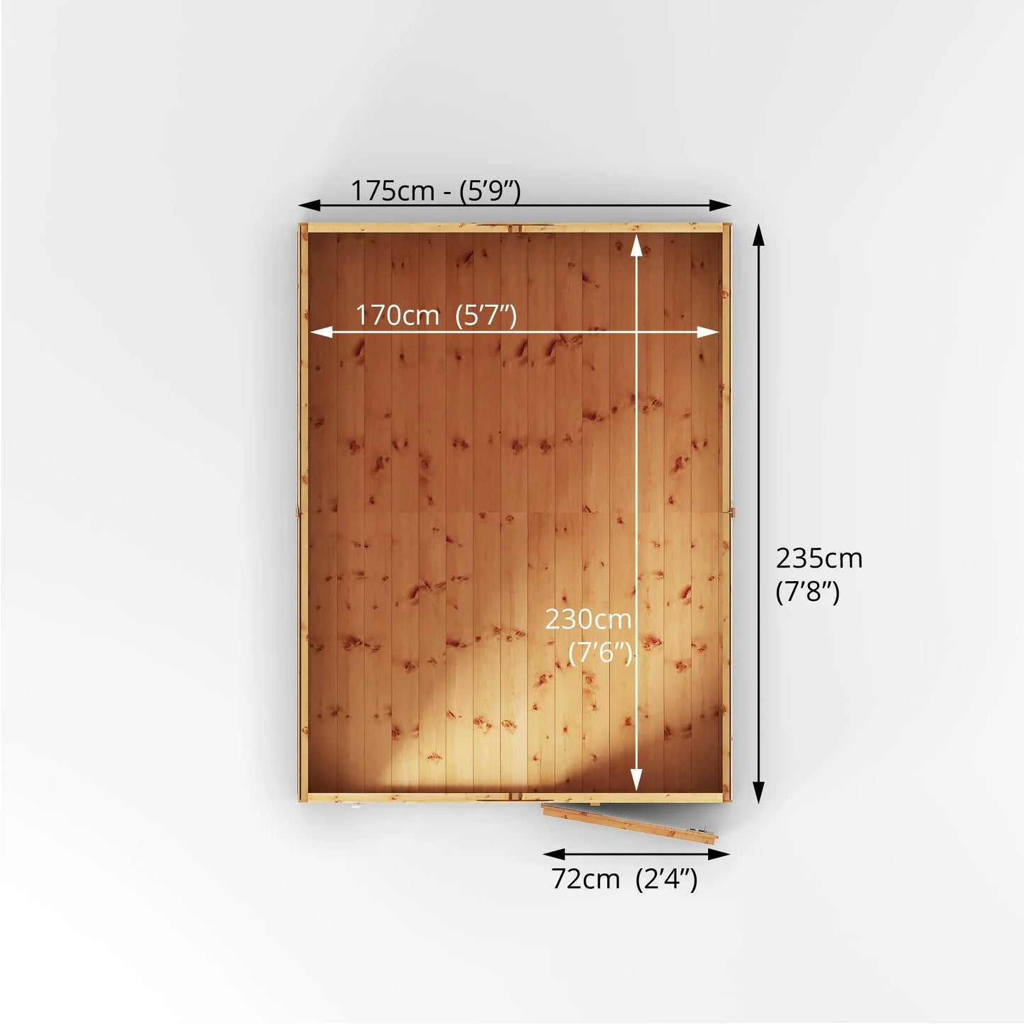 Mercia 8x6 Modular Shiplap Apex