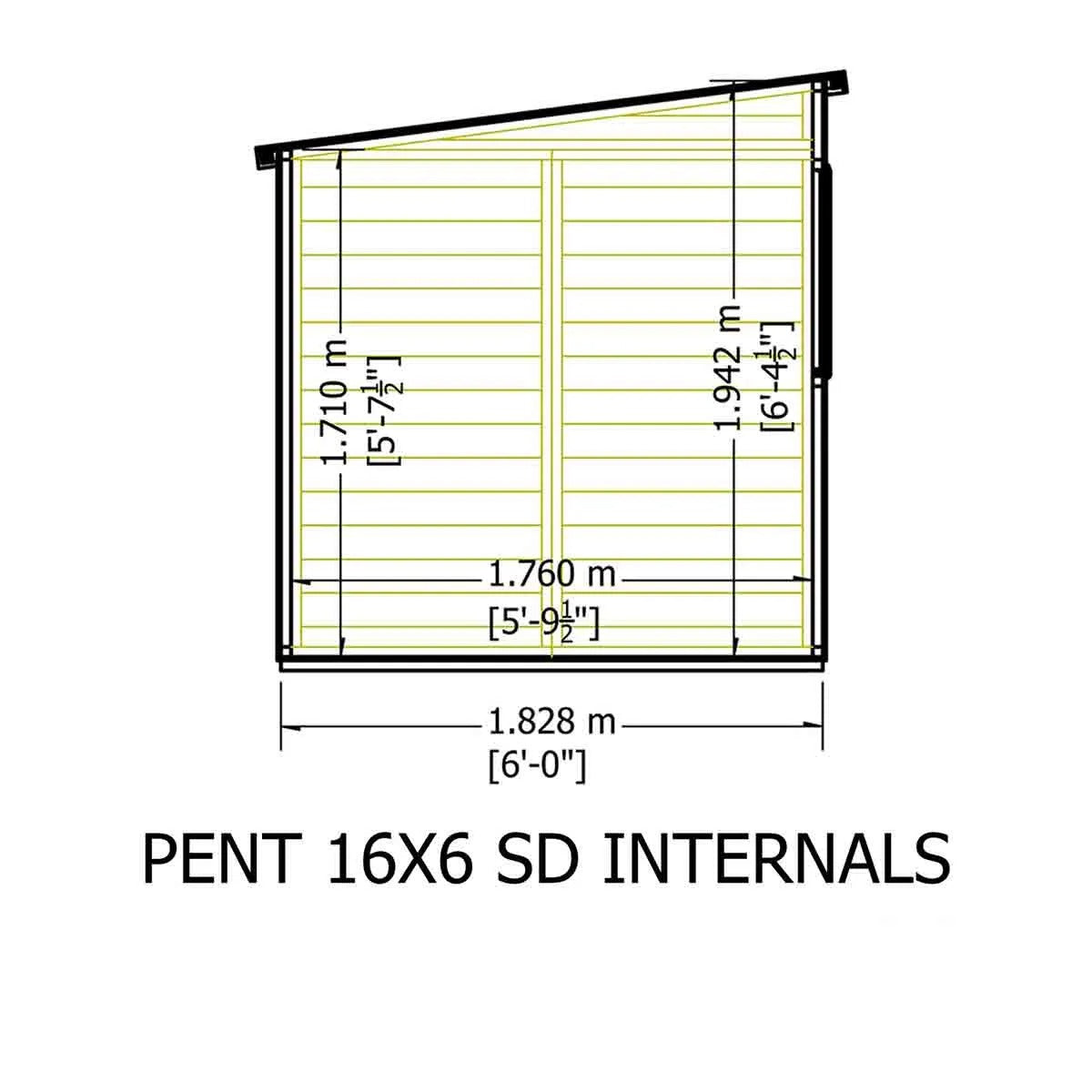 Shire Pent 16x6 SD