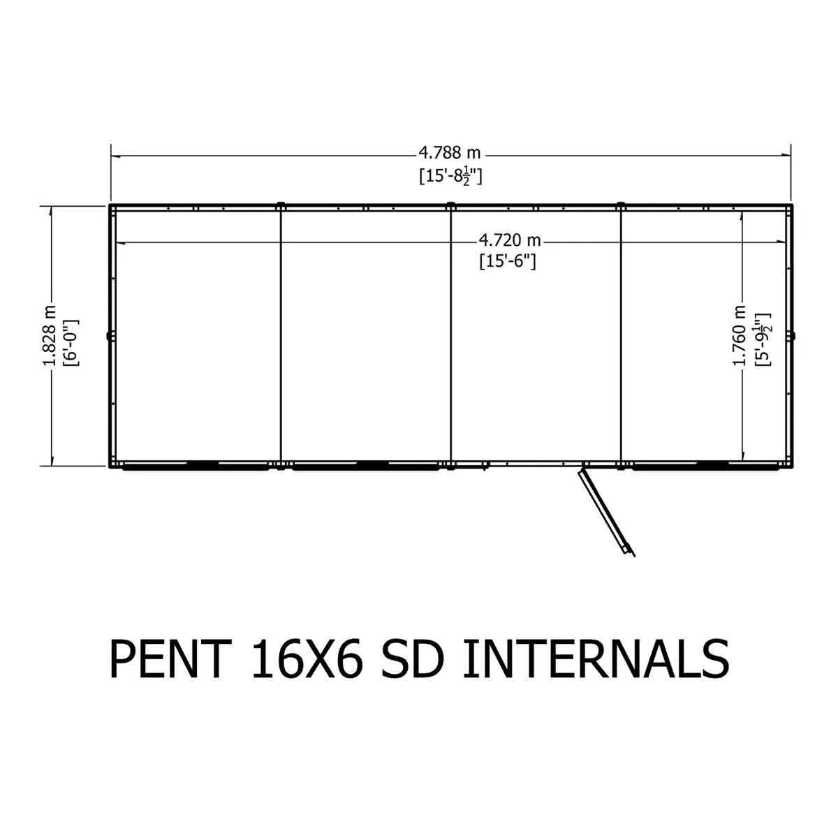 Shire Pent 16x6 SD
