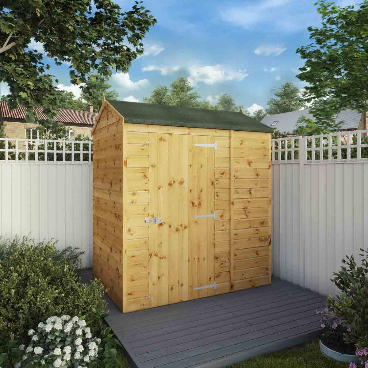 Mercia 4x6 Modular Shiplap Apex - Windowless