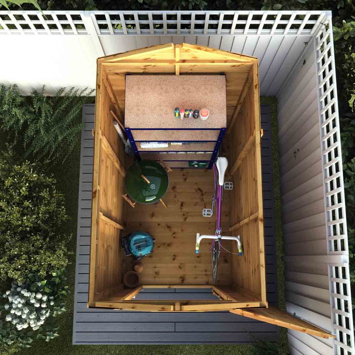 Mercia 4x6 Modular Shiplap Apex - Windowless