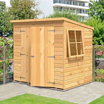 Shire Pent 7x5 Shiplap Double Door Shed