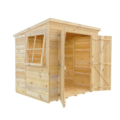 Shire Pent 7x5 Shiplap Double Door Shed