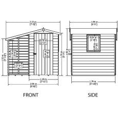 Shire Shed & Log Store 7x6