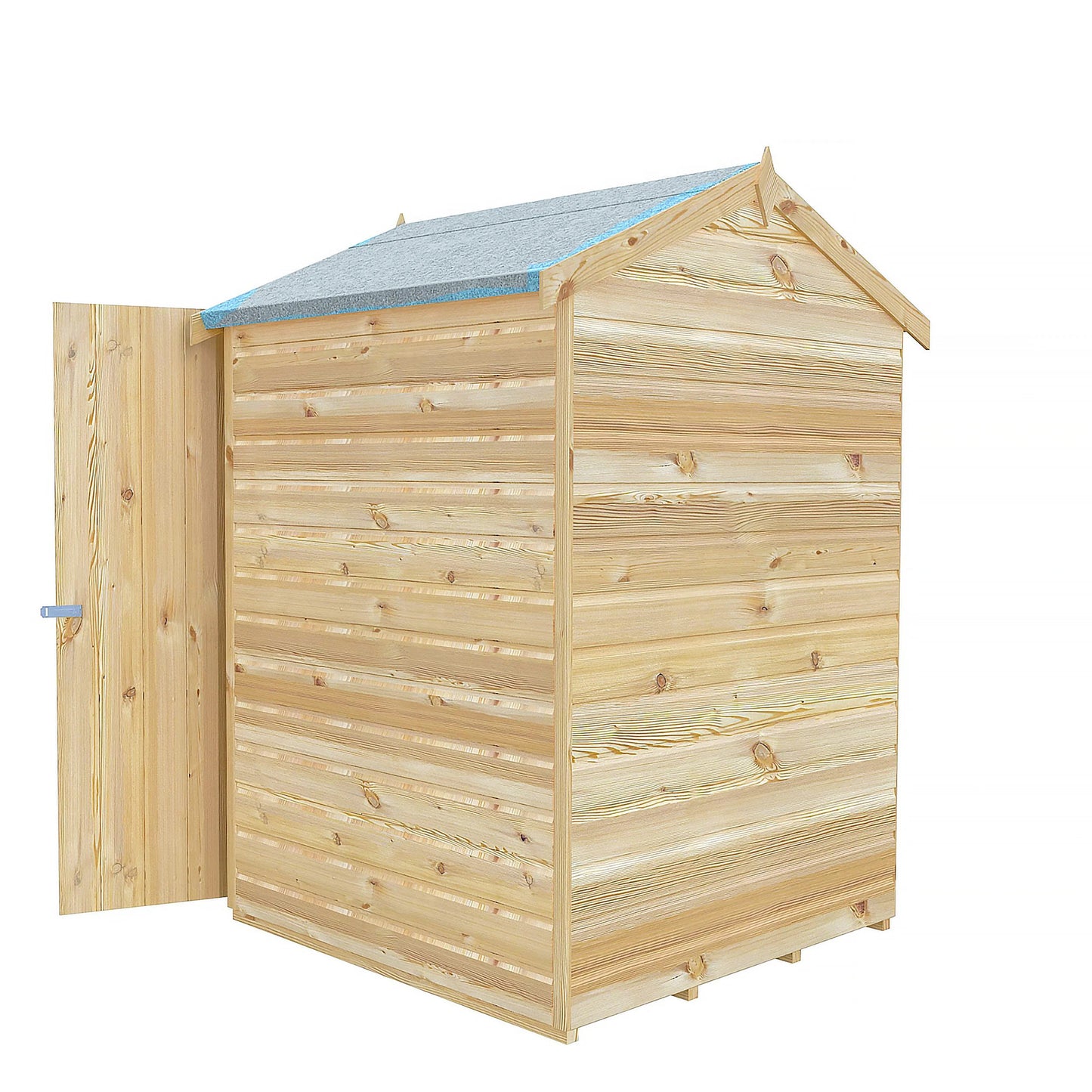 Shire GB Shetland 4x4 ft Shiplap Apex Single Door Shed