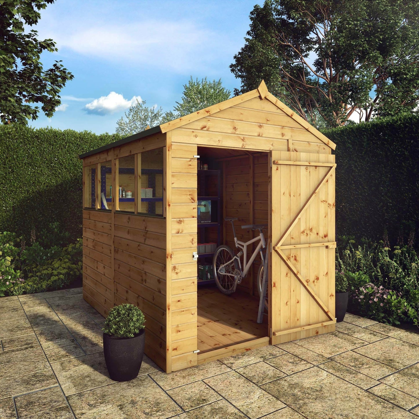 Mercia 8x6 Modular Shiplap Apex