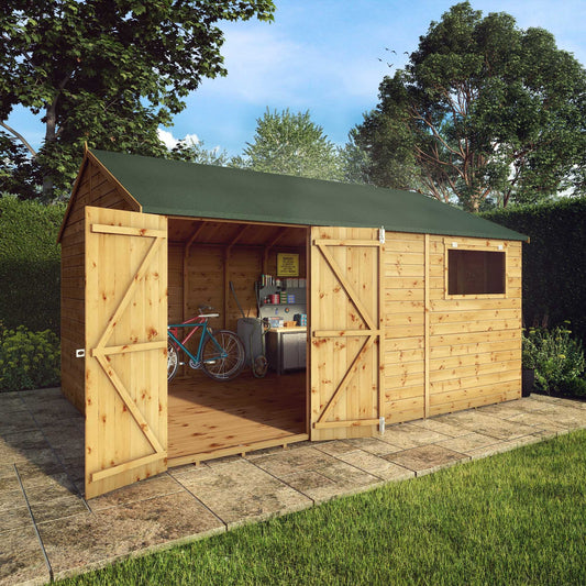Mercia 14 x 10 Premium Shiplap Reverse Apex Workshop