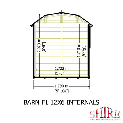 Shire Barn 12x6 DD Loglap