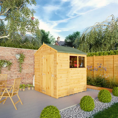Mercia 6x6 Woodsman Shiplap Apex - Glass