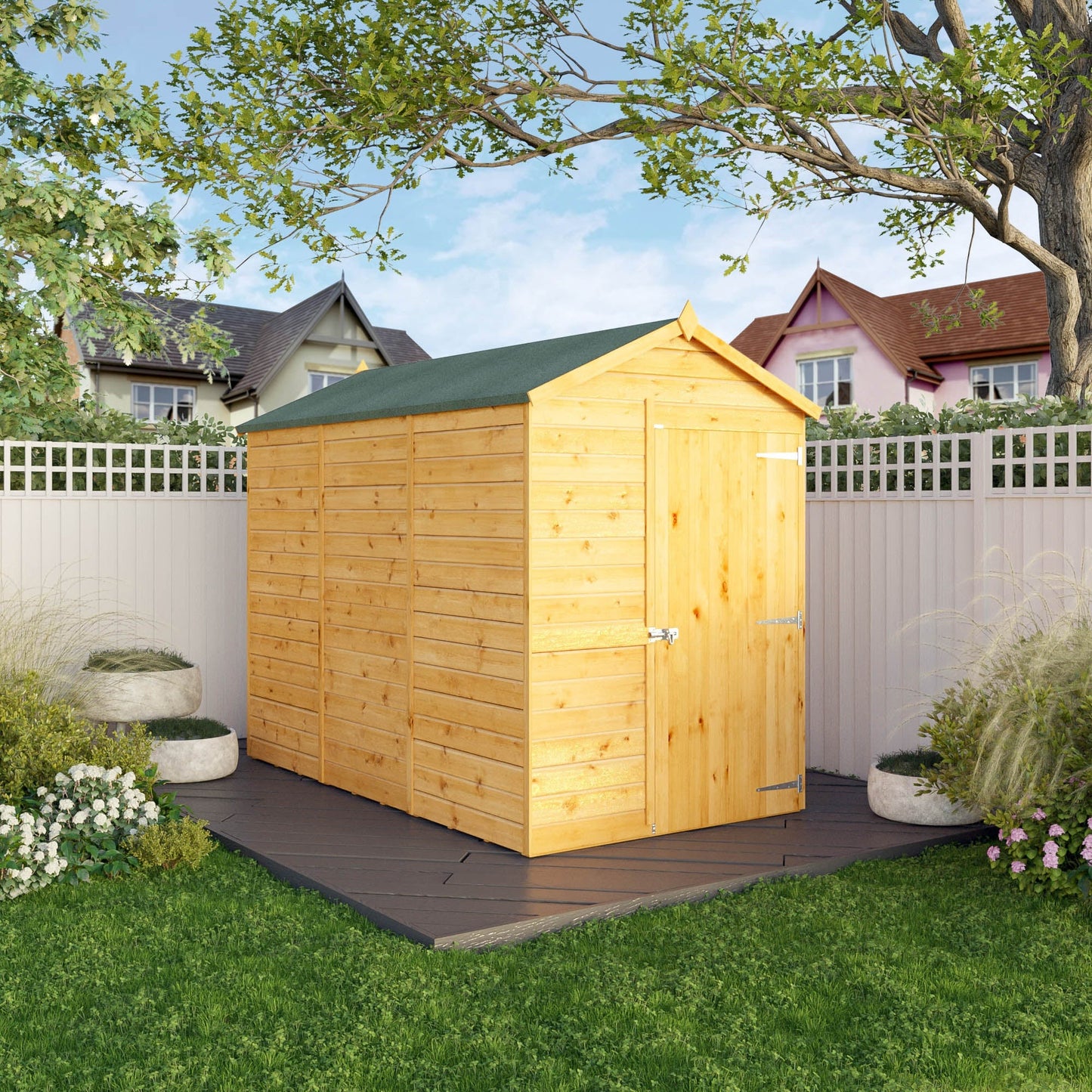 Mercia 9x5 Modular Shiplap Apex - Windowless