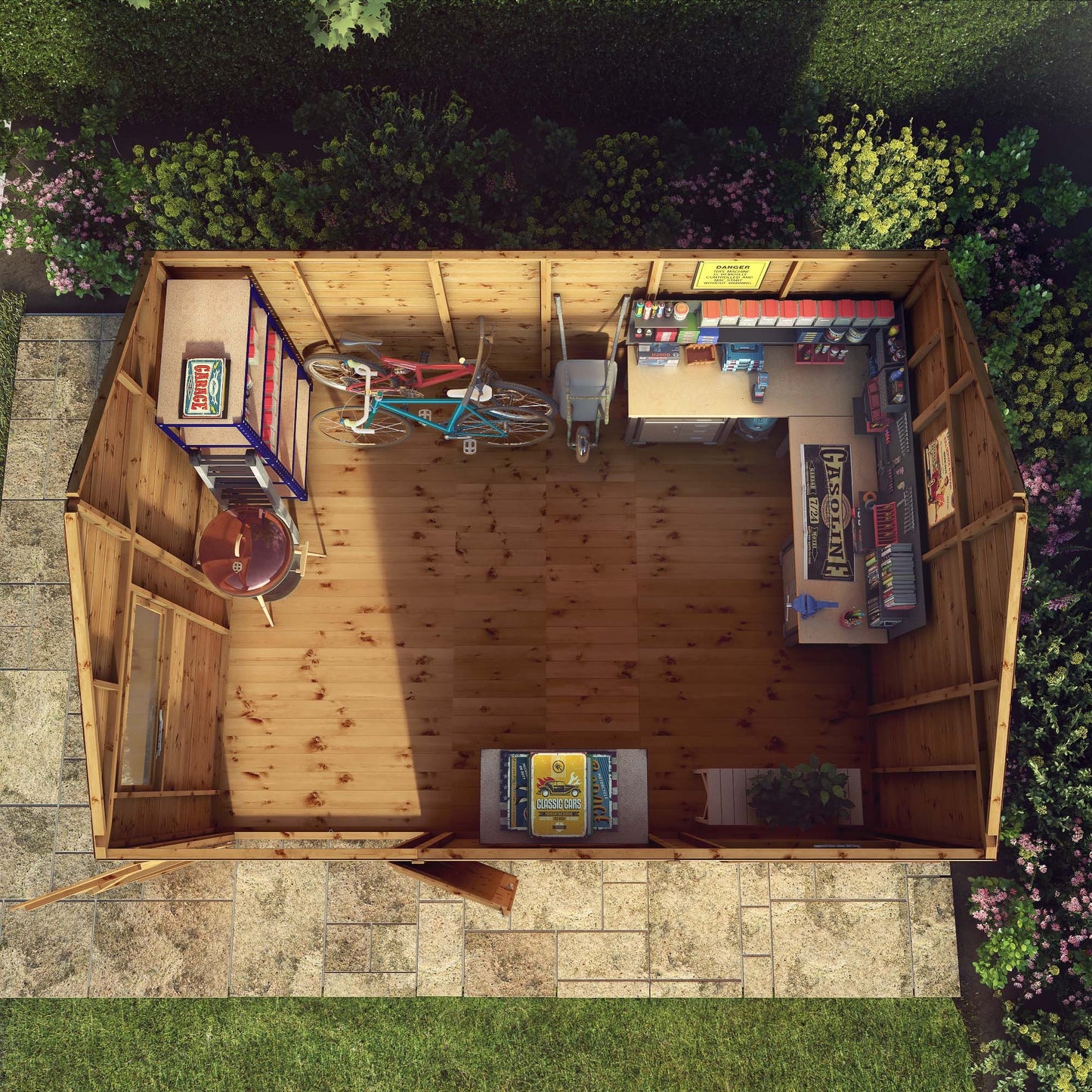 Mercia 14 x 10 Premium Shiplap Reverse Apex Workshop