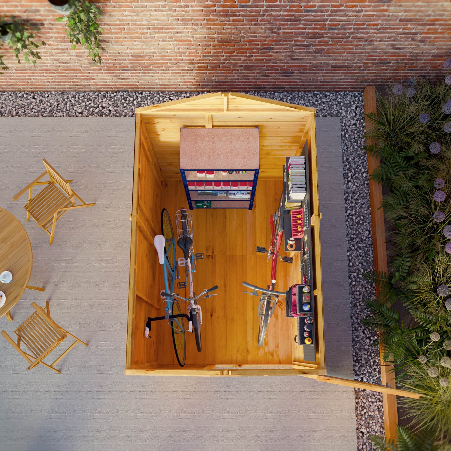 Mercia 7x5 Modular Shiplap Apex - Windowless