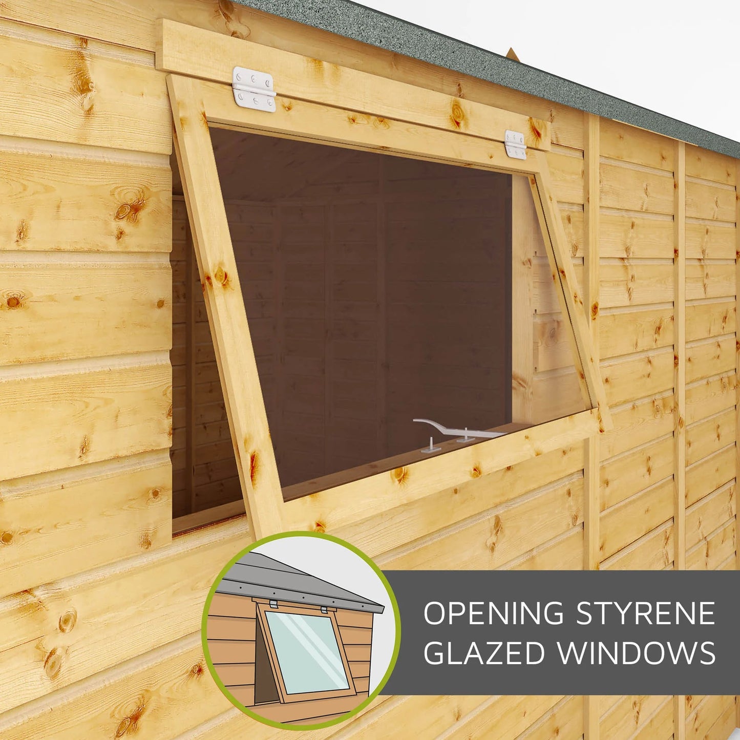 Mercia 14 x 10 Premium Shiplap Reverse Apex Workshop