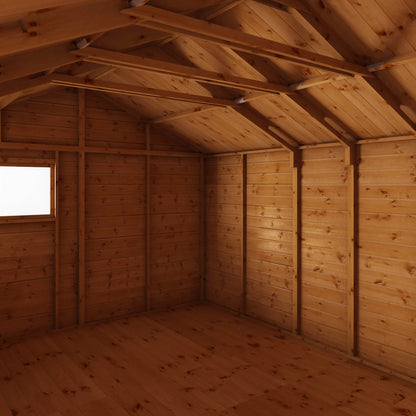 Mercia 14 x 10 Premium Shiplap Reverse Apex Workshop