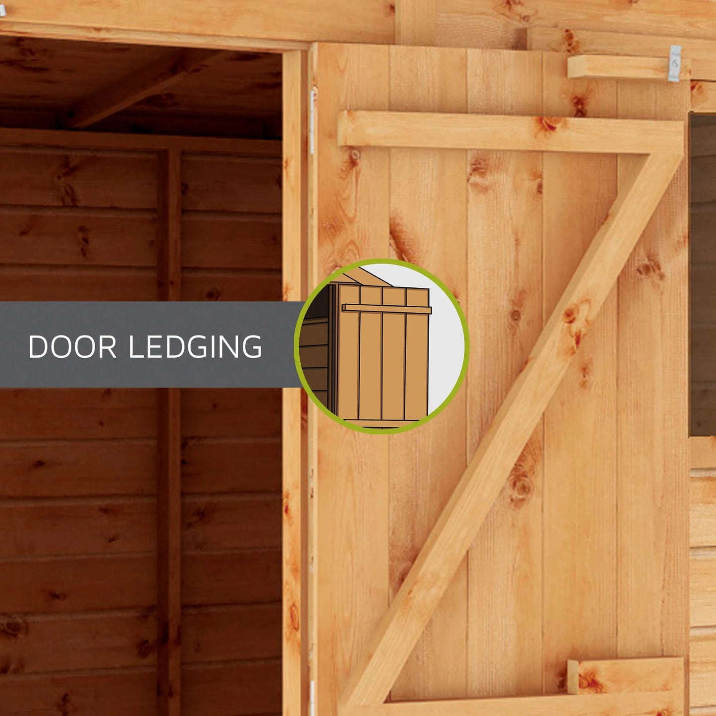 Mercia 7x5 Modular Shiplap Apex - Windowless