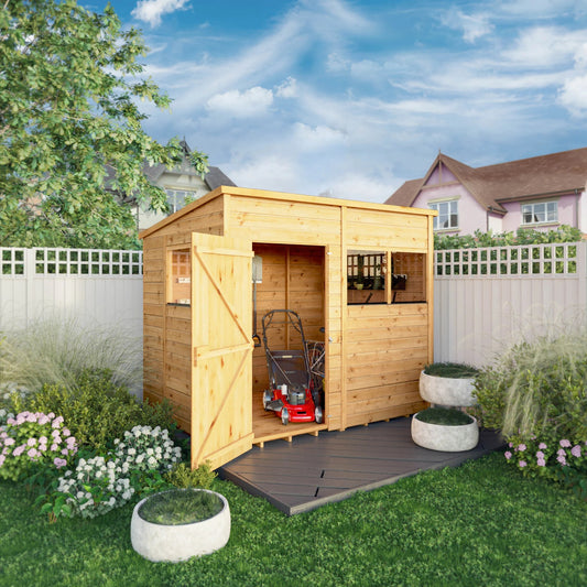 Mercia 8x6 Woodsman Shiplap Pent - Styrene