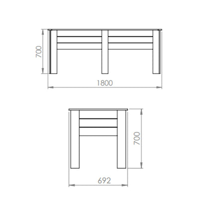 Mercia Carlton 1.8m Raised  Planter