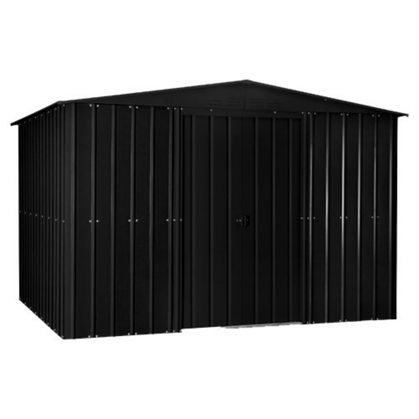 Globel 10x7ft Apex Metal Garden Shed - Anthracite Grey