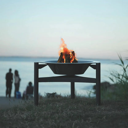 Martinsen 9000 Fire Pit & BBQ – Stainless Steel Outdoor Fireplace (Without Grid)