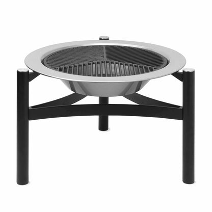 Martinsen 9000 Fire Pit & BBQ – Stainless Steel Outdoor Fireplace (Without Grid)