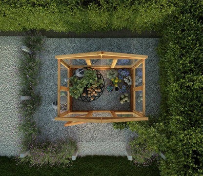 Mercia 6 x 4 Woodsman Apex Greenhouse - Glass