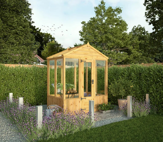 Mercia 6 x 4 Woodsman Apex Greenhouse - Styrene