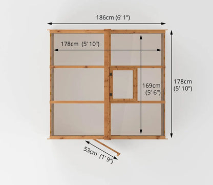 Mercia 6 x 6 Traditional Greenhouse