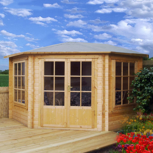 Shire Ardcastle 10x10 Double Door 28mm Log Cabin