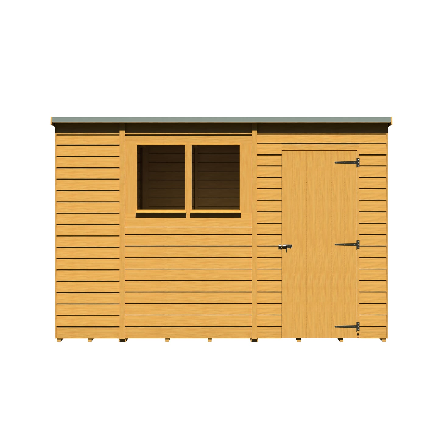 Shire Overlap Double Door Pent 10x6 D/D