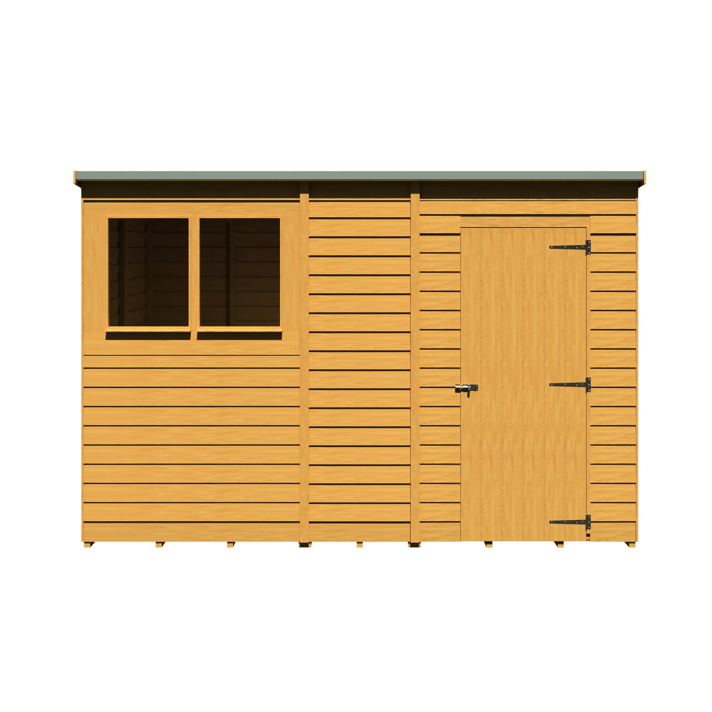 Shire Overlap Double Door Pent 10x6 D/D