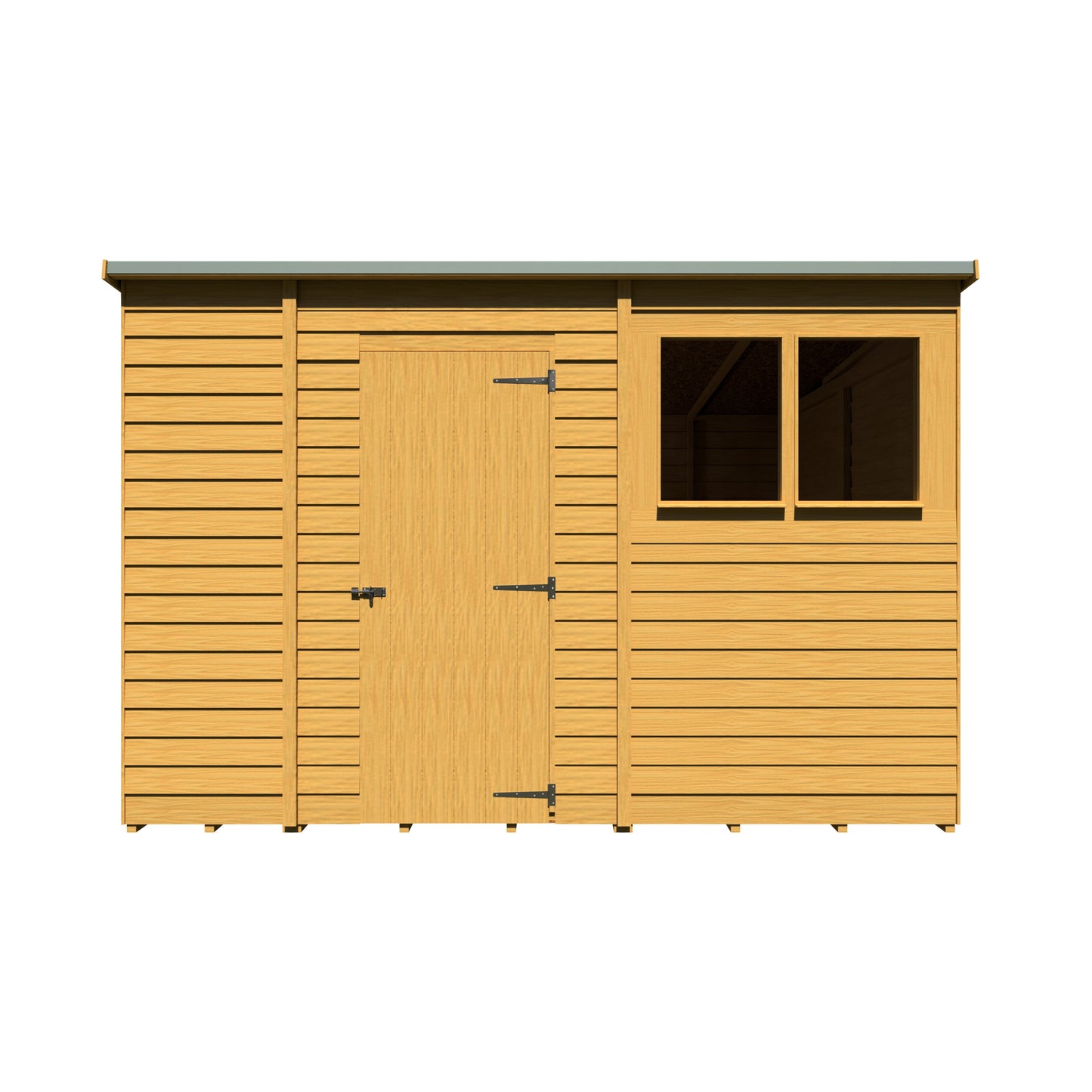 Shire Overlap Double Door Pent 10x6 D/D